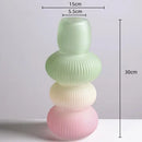 GobekUsa Glass Vase Geometric Gradient Flowerpot Terrarium Home Decoration