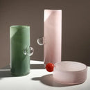 GobekUsa Glass Vase Geometric Sphere Fruit Bowl Storage Container for Flowers and Accessories