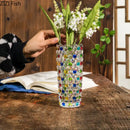 GobekUsa Glass Vase Hydroponics Flower Pots Desk Decoration Floral Vases