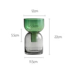GobekUsa Glass Vase Hydroponics Flower Pots for Desk Decoration and Floral Arrangement