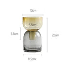 GobekUsa Glass Vase Hydroponics Flower Pots for Desk Decoration and Floral Arrangement