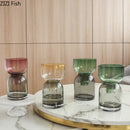 GobekUsa Glass Vase Hydroponics Flower Pots for Desk Decoration and Floral Arrangement