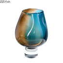 GobekUsa Glass Vase Hydroponics Plant Pots | Colourful Table Decoration Vases