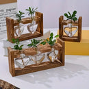 Rustic heart hydroponic plant glass vase living room decor by Decorbites