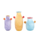 GobekUsa Glass Vase with Candy Handle for Home Decor and Floral Arrangements