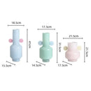 GobekUsa Glass Vase with Ears: Floral Arrangement Accessory