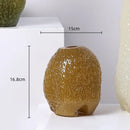 GobekUsa Glass Vase with Irregular Patterns for Flower Arrangement and Home Decor