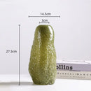 GobekUsa Glass Vase with Irregular Patterns for Flower Arrangement and Home Decor