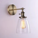 GobekUsa Glass Wall Lamp Antique Bronze E26 E27 for Living Room Bedroom Aisle Lighting