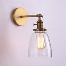GobekUsa Glass Wall Lamp Antique Bronze E26 E27 for Living Room Bedroom Aisle Lighting