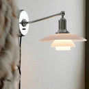 GobekUsa Glass Wall Lamp Danish Design Chrome Light E27 for Home Decor & Living Room