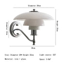 GobekUsa Glass Wall Lamp Danish Design Chrome Light E27 for Home Decor & Living Room