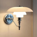 GobekUsa Glass Wall Lamp Danish Design Chrome Light E27 for Home Decor & Living Room