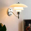 GobekUsa Glass Wall Lamp Danish Design Chrome Light E27 for Home Decor & Living Room