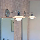 GobekUsa Glass Wall Lamp Danish Design Chrome Light E27 for Home Decor & Living Room