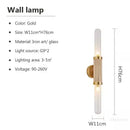 GobekUsa Glass Wall Lamp Iron LED Light for Home Decor & Illumination