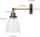 GobekUsa Glass Wall Lamp: Nordic Industrial LED Sconce for Living Bedroom, Kitchen, Dining - Modern Indoor Lighting