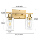 GobekUsa Glass Wall Lamp: Nordic Industrial LED Sconce for Living Bedroom, Kitchen, Dining - Modern Indoor Lighting