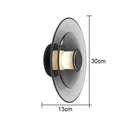 GobekUsa Glass Wall Lamp: Nordic Minimalist LED for Dining, Living, Bedroom