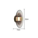 GobekUsa Glass Wall Lamp: Nordic Minimalist LED for Dining, Living, Bedroom