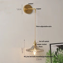 GobekUsa Glass Wall Lamp with Pull Chain Switch and Adjustable LED Light