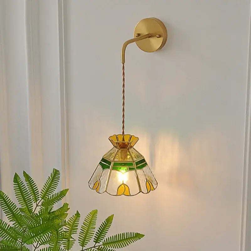 GobekUsa Glass Wall Lamp with Pull Chain Switch and Adjustable LED Light, photo 4 of 22