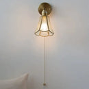 GobekUsa Glass Wall Light Sconce Modern Nordic Bedside Lamp Aisle Hallway Balcony Lighting