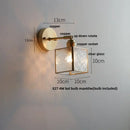 GobekUsa Glass Wall Light Sconce Modern Nordic Bedside Lamp Aisle Hallway Balcony Lighting