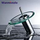 GobekUsa Glass Waterfall Basin Sink Faucet