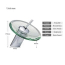 GobekUsa Glass Waterfall Basin Sink Faucet