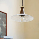 GobekUsa Glass & Wood LED Pendant Lights for Home Decor & Restaurant Lighting