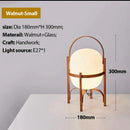 GobekUsa Glass & Wood/Metal Table Lamp - Japanese Style Room Light