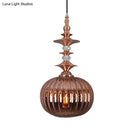 GobekUsa Globe Glass Ceiling Lamp - Modern 1 Head Hanging Kit for Dining Room - Copper/Chrome/Gold Finish
