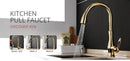 GobekUsa Gold Brass Basin Faucet for Bathroom Sink