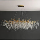 GobekUsa Gold Crystal LED Chandeliers for Home Lighting by Decorbites