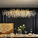 GobekUsa Gold Crystal LED Chandeliers for Home Lighting by Decorbites