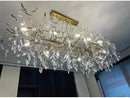GobekUsa Gold Crystal LED Chandeliers for Home Lighting by Decorbites