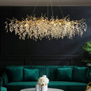 GobekUsa Gold Crystal LED Chandeliers for Home Lighting by Decorbites