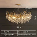 GobekUsa Gold Crystal LED Chandeliers for Home Lighting by Decorbites