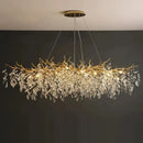 GobekUsa Gold Crystal LED Chandeliers for Home Lighting by Decorbites