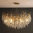 GobekUsa Gold Crystal LED Chandeliers for Home Lighting by Decorbites