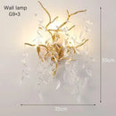 GobekUsa Gold Crystal LED Chandeliers for Home Lighting by Decorbites