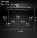 GobekUsa Gold Glass Bubble Chandelier for Dining Room