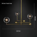 GobekUsa Gold Glass Bubble Chandelier for Dining Room