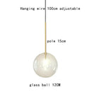 GobekUsa Gold Glass Bubble Chandelier for Dining Room