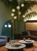 GobekUsa Gold Glass Bubble Chandelier for Dining Room