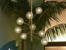 GobekUsa Gold Glass Bubble Chandelier for Dining Room