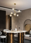 GobekUsa Gold Glass Bubble Chandelier for Dining Room