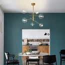 GobekUsa Gold Glass Bubble Chandelier for Dining Room
