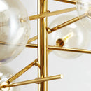 GobekUsa Gold Glass Bubble Chandelier for Dining Room